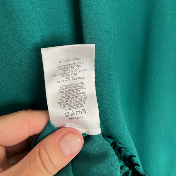 Teal Express blouse long sleeve - Picture 4 of 4